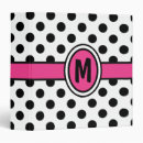 Search for hot pink binders Black and white