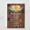 Search for foxy birthday invitations Woodland