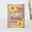 Search for sunflower birthday cards Rustic