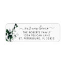 Search for our new address return address labels Botanical