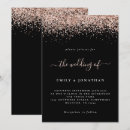 Search for elegant rose gold wedding invitations Trendy