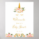 Search for unicorn welcome signs Baby shower