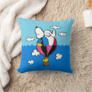 Recherche de hot air balloon coussins Charlie brune