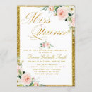 Search for blush pink quinceanera invitations Elegant