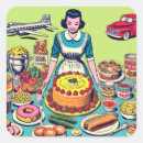 Recherche de petit déjeuner autocollants Vintage