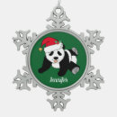 Recherche de panda ornements Vert