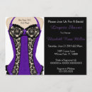 Search for purple lingerie shower invitations Lace