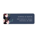 Search for dark pink return address labels Navy blue