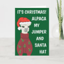 Search for alpaca christmas cards Humour