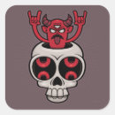 Search for demon skull stickers Halloween