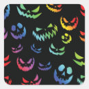 Search for black and white face stickers Halloween
