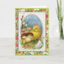 Recherche de poussin vintage pâques cartes Rétro