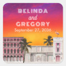 Search for florida wedding stickers Palm trees