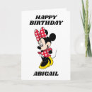 Search for disney birthday cards Minnie mouse