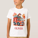 Search for fire truck kids tshirts Modern