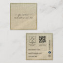 Search for linen business cards Rustic