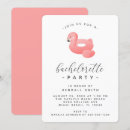 Search for pool bachelorette party invitations Flamingo