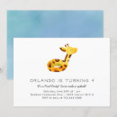 Search for cute giraffe invitations Boy