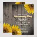 Search for sunflower housewarming party invitations Country chic