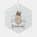 Search for angel dog ornaments Pug