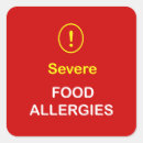 Search for food allergies stickers Allergic