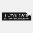 Search for i love cats bumper stickers Funny