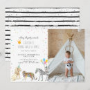 Search for modern simple party animal invitations Watercolor
