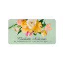 Search for pink and peach return address labels Botanical