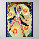 Search for vintage fireworks posters Uncle sam
