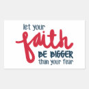 Search for religious quotes stickers Faith over fear