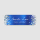 Search for blue name tags Metallic