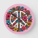 Search for peace sign clocks Hippies