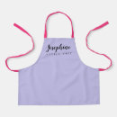 Search for pink and purple aprons Girl