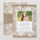 Search for burlap and lace birthday invitations Elegant