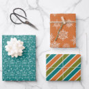 Search for orange christmas wrapping paper Santa