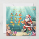 Search for funny fishing christmas cards Santa