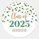 Search for polka dot graduation stickers Green
