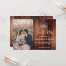 Search for winter wedding save the dates Rustic