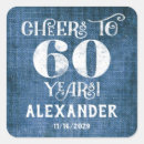 Search for 60th birthday thank you stickers Cheers to 60 years