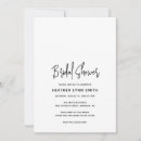 Search for black and white bridal shower invitations Simple