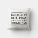 Search for naughty or nice pillows Funny