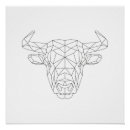 Recherche de taureau noir posters Blanc