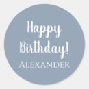 Search for light blue monogram stickers Simple