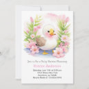 Recherche de duck baby shower fille invitations Rose