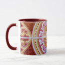 Recherche de style vintage tasses Rouge