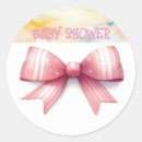 Search for watercolor stripes stickers Coquette bow