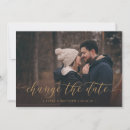 Search for change of date wedding announcement cards Typography
