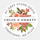 Search for fall colours return address labels Floral