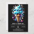 Search for pastel ice cream birthday invitations Watercolor