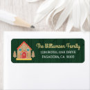 Recherche de modern house return address labels Noël